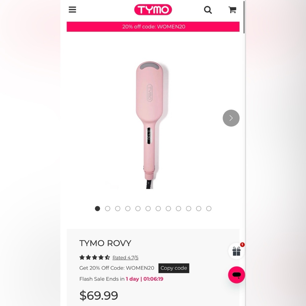 Tymo Rovy 1.25 inch deep hair waiver
78.74 inch cord
Brand new in box